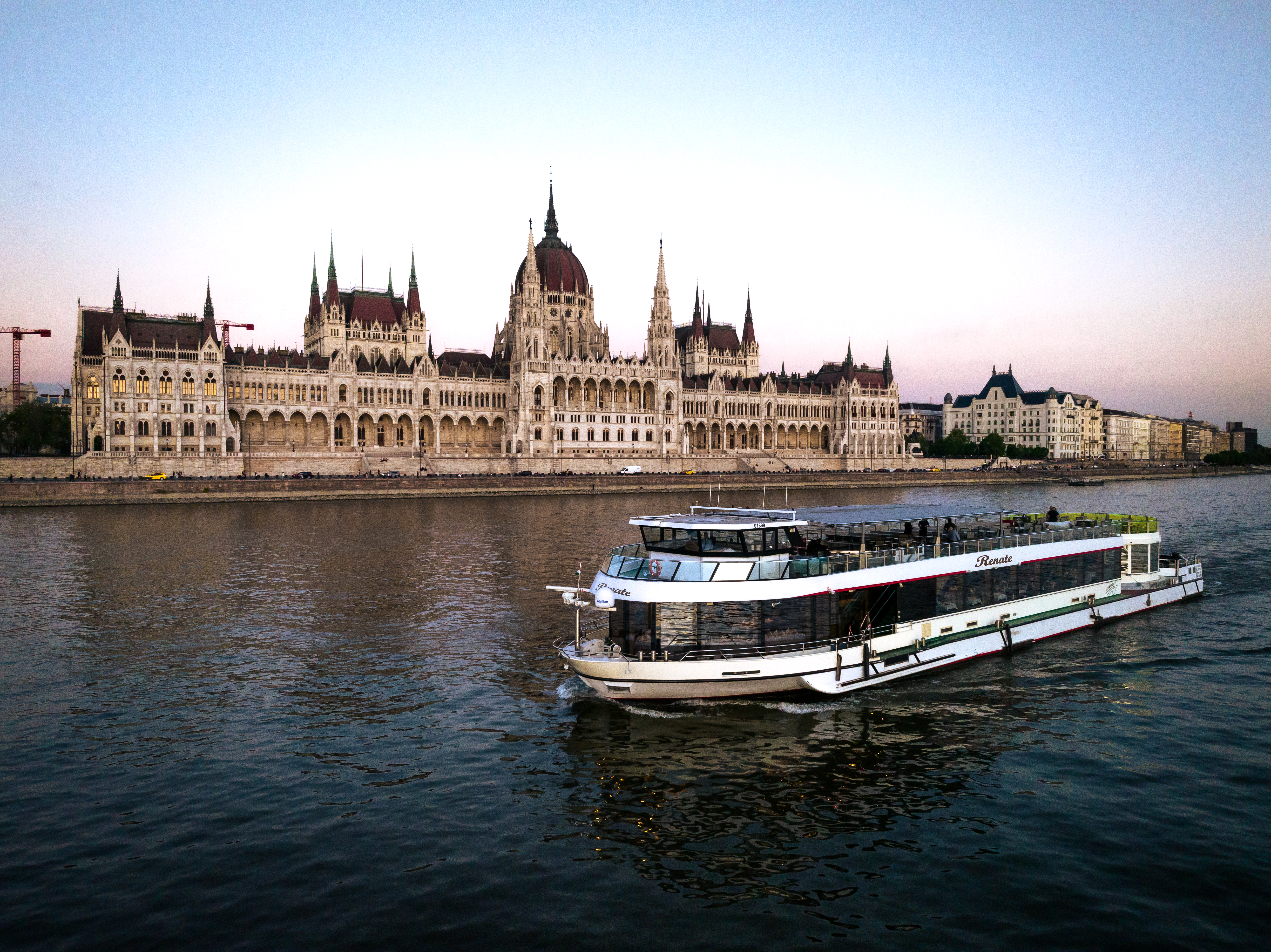 Boat passing the Hungarian Parliament